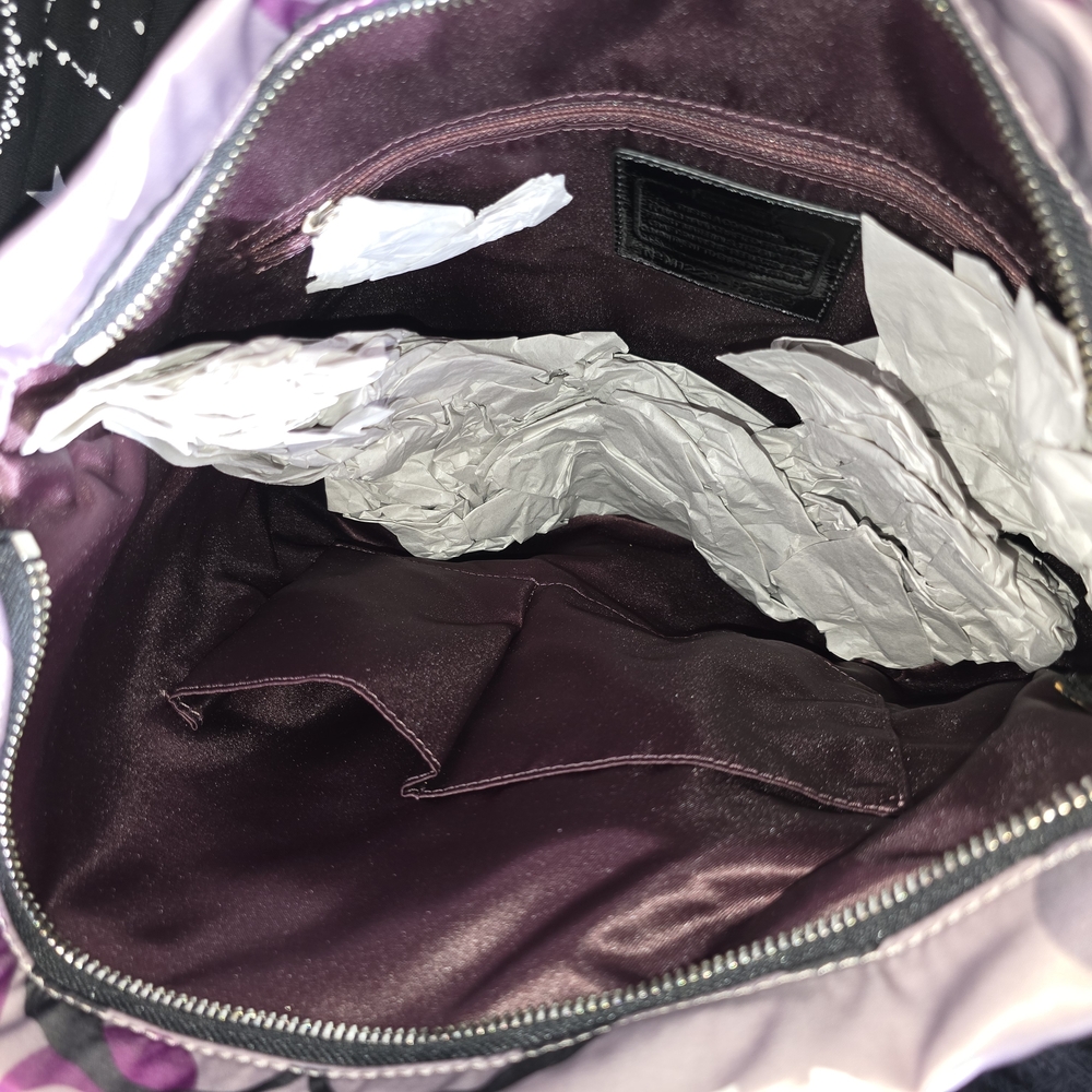 Coach Women's Purple and Black Tote Bag - Picture 5 of 7